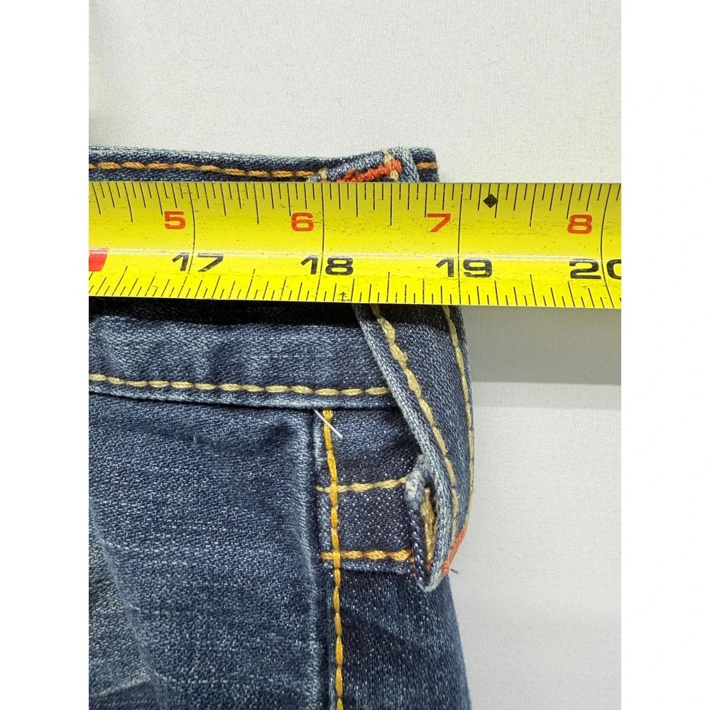 Rare VTG USA Y2K True Religion Joey Big T Super T 34 Flap Flare Jeans READ